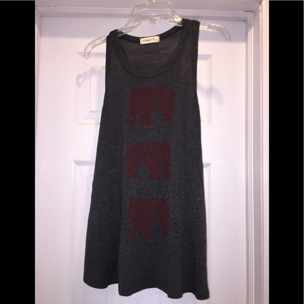 Elephant patterned tank top!